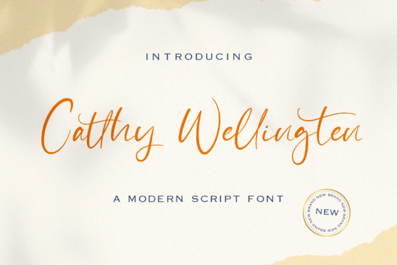 Catthy Wellingten: A Script Font for Campaign Creativity