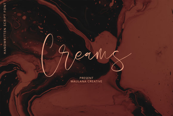 Creams: A Script Font for Impactful Digital Design