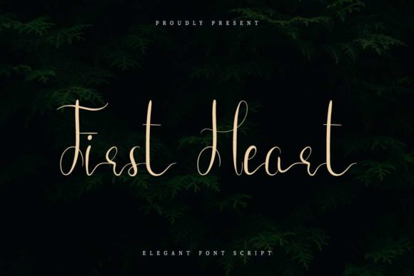 First Heart: A Script Font That Elevates Digital Branding