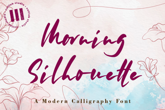 Font Choice That Speaks Volumes: Morning Silhouette in Action