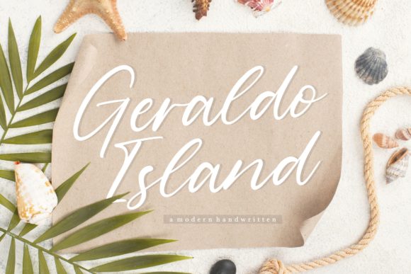 Geraldo Island: A Handwritten Font for Timeless Editorial Design