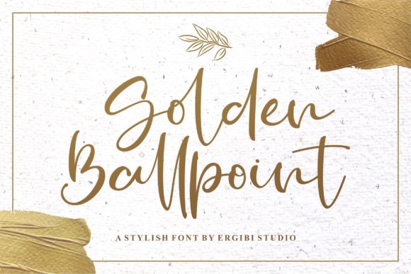 Golden Ballpoint: A Script Font for Impactful Digital Design