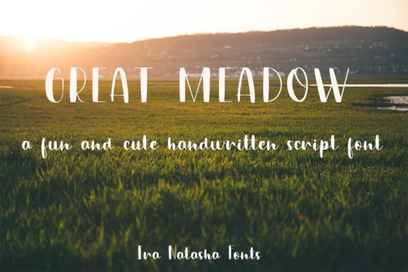 Great Meadow: A Handwritten Font for Campaign Creativity