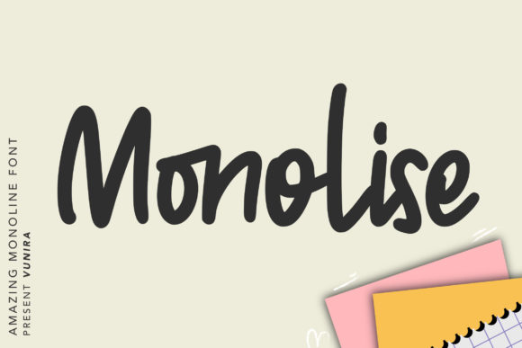 Monolise: A Handwritten Font for Creative Crafters