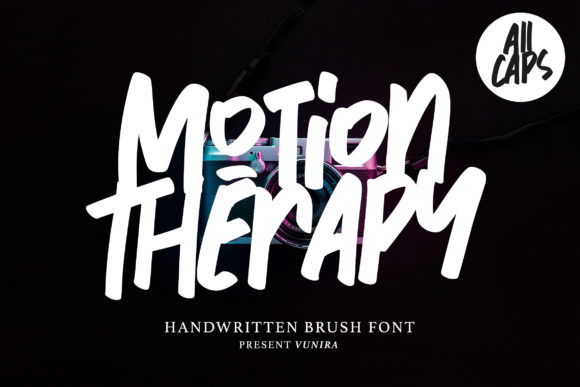Motion Therapy: A Handwritten Font for Editorial Creativity