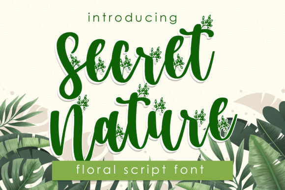 Secret Nature: A Handwritten Font for Creative Branding